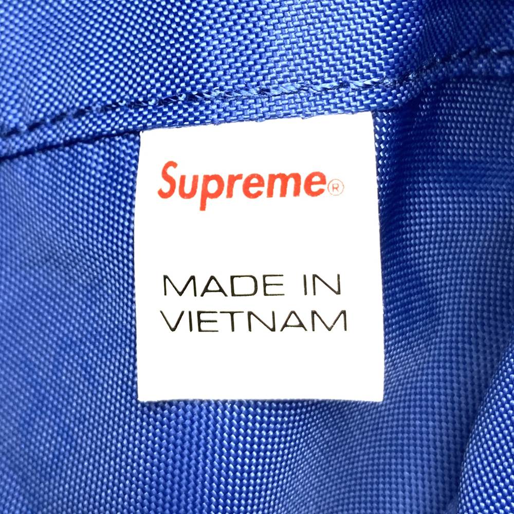 Supreme シュプリーム ウォータープルーフリフレクティブ ウエストバッグ ボディバッグ ブルー 総柄