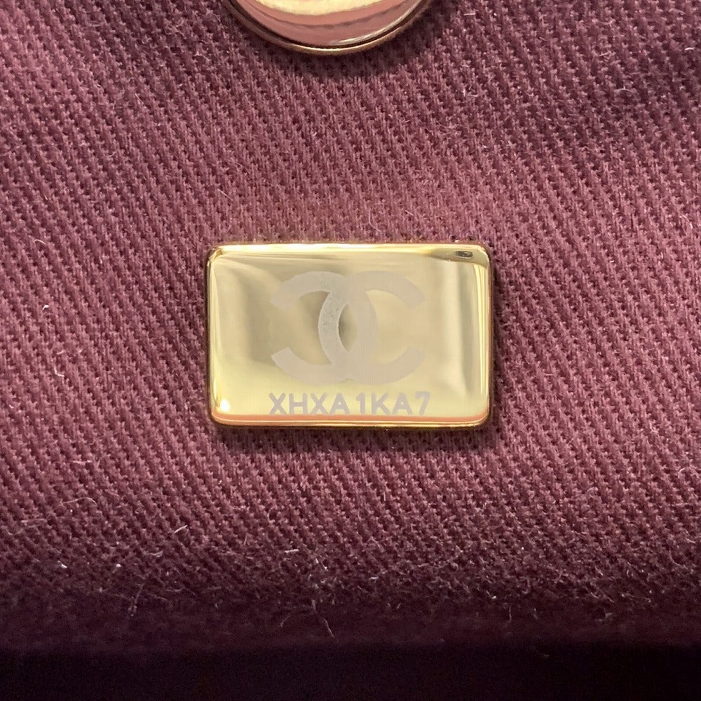 美品 CHANEL シャネル マトラッセ リュックサック デイパック チェーン ココマーク ブラック 黒 シルバー金具 キャビアスキン ブランド品