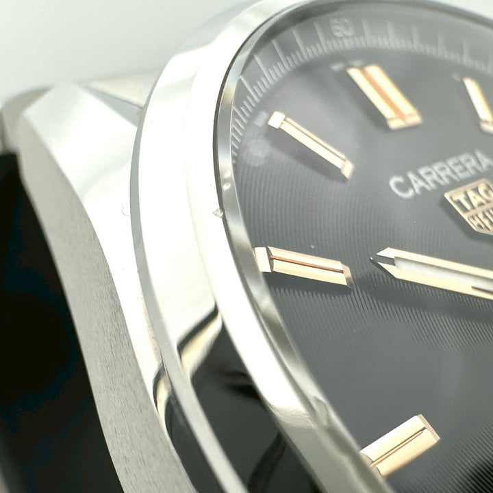美品 TAG HEUER タグホイヤー 腕時計 カレラ キャリバー5 デイデイト WBN2013.BA0640 自動巻 オートマ SS ブラック