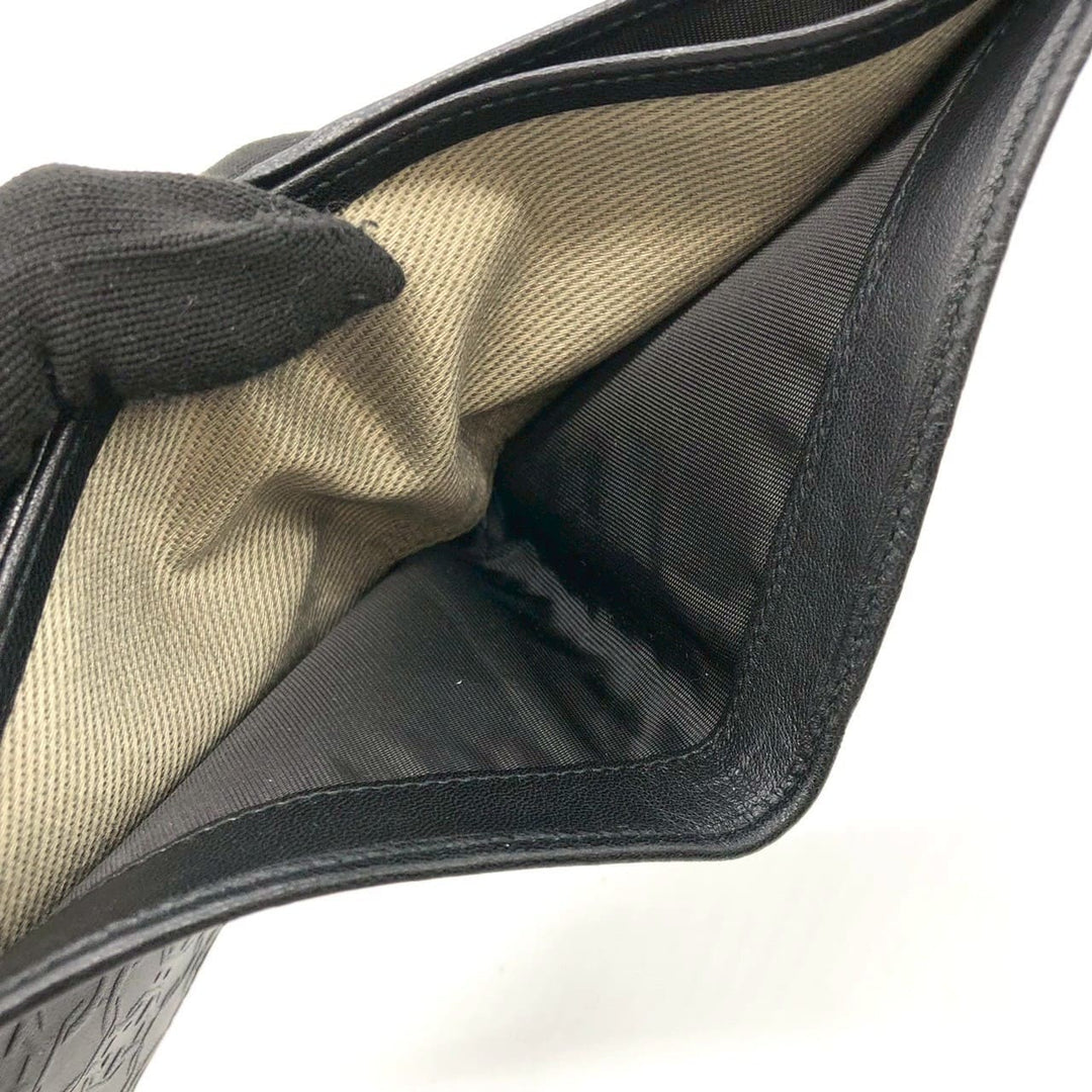 Salvatore Ferragamo フェラガモ ガンチーニ 二つ折り財布 レザー ブラック
