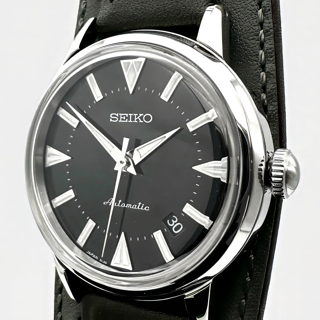 【新品同様】SEIKO セイコー プロスペックス アルピニスト SBEN001/6L35-00E0 腕時計 自動巻き レザー ブラック 腕時計