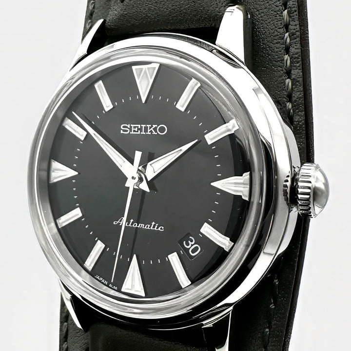 【新品同様】SEIKO セイコー プロスペックス アルピニスト SBEN001/6L35-00E0 腕時計 自動巻き レザー ブラック 腕時計
