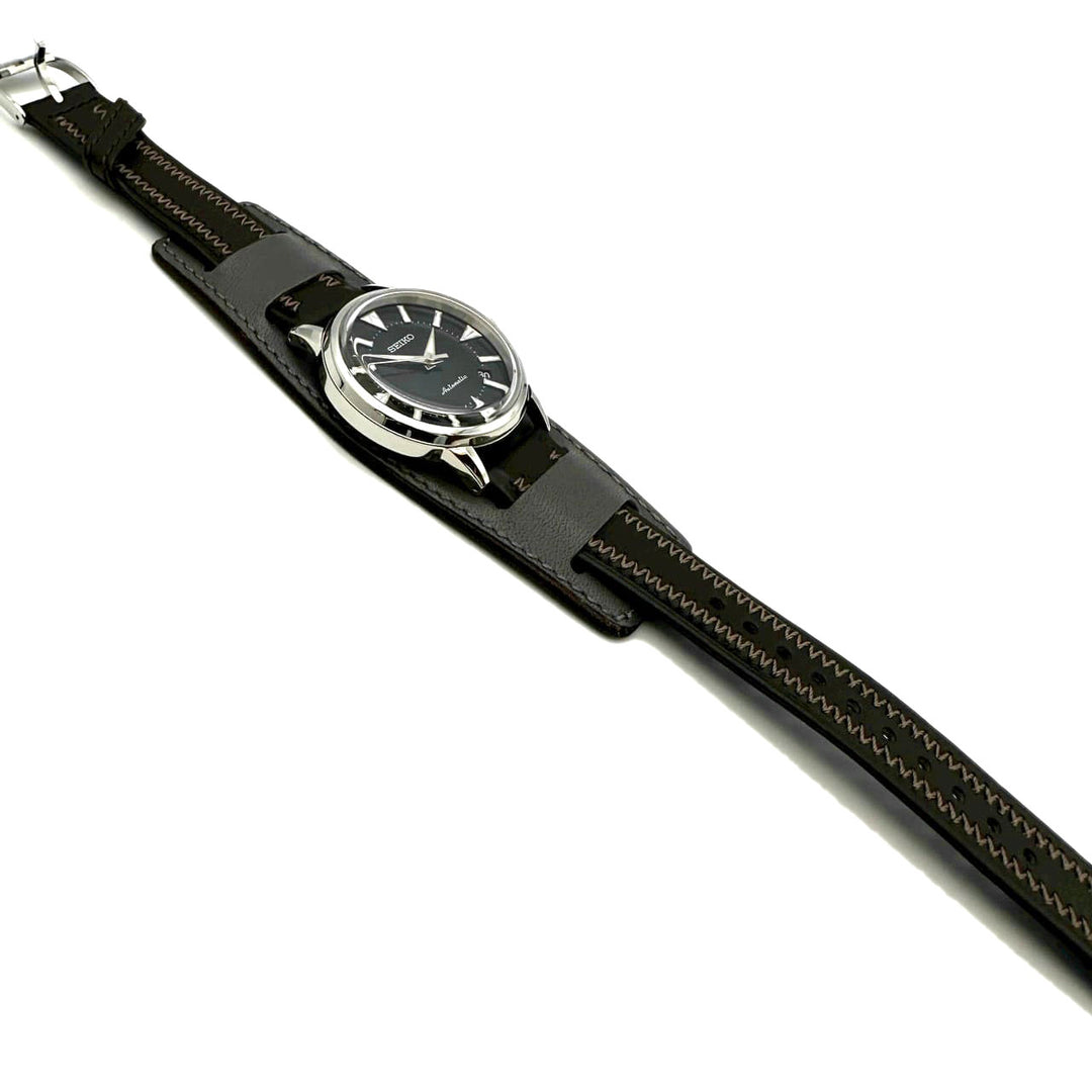【新品同様】SEIKO セイコー プロスペックス アルピニスト SBEN001/6L35-00E0 腕時計 自動巻き レザー ブラック 腕時計
