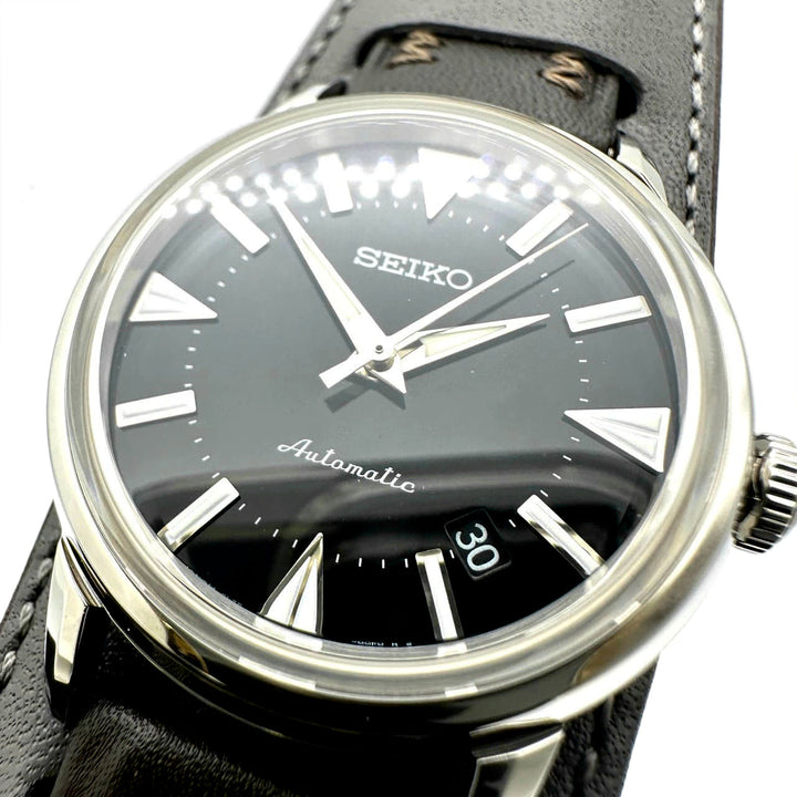 【新品同様】SEIKO セイコー プロスペックス アルピニスト SBEN001/6L35-00E0 腕時計 自動巻き レザー ブラック 腕時計
