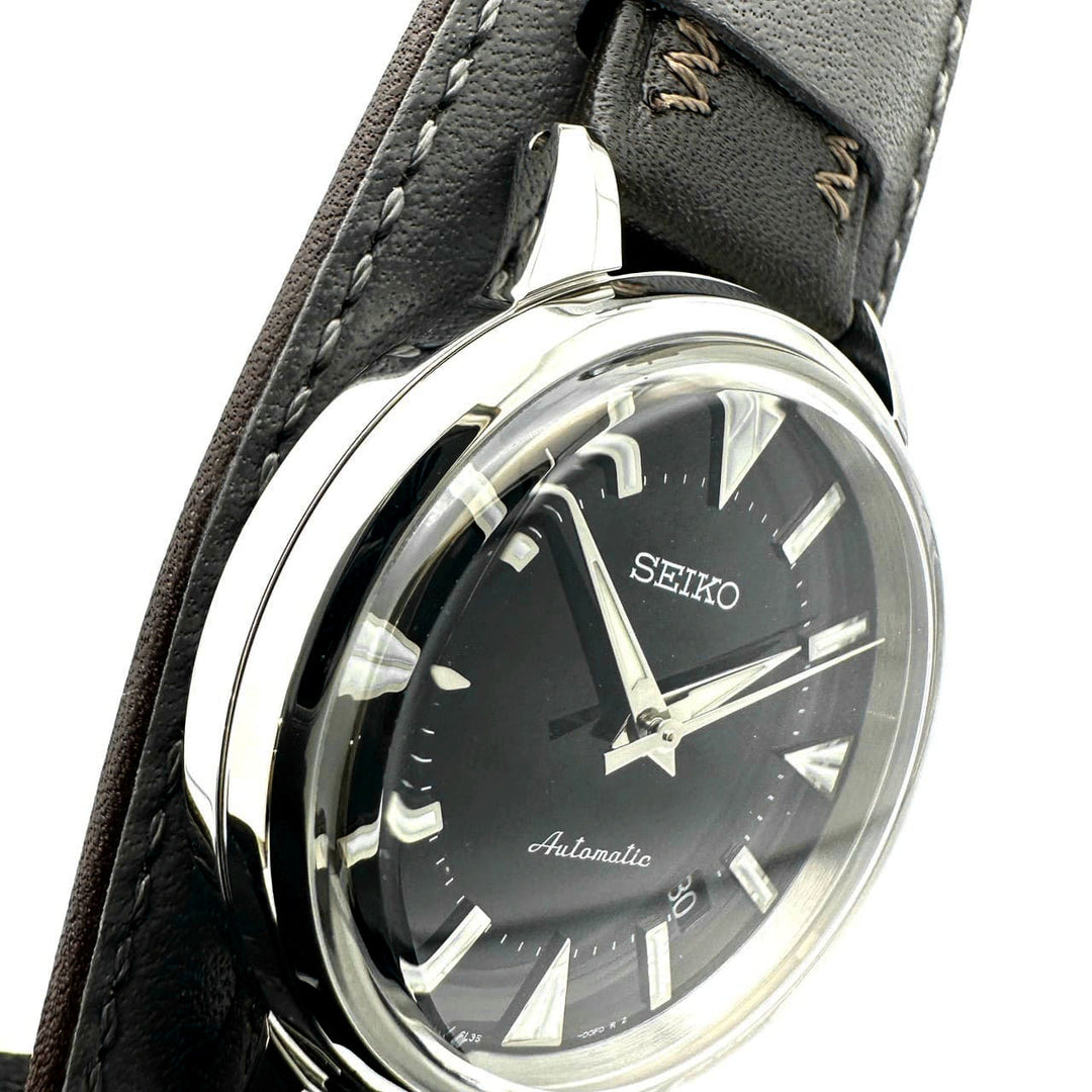 【新品同様】SEIKO セイコー プロスペックス アルピニスト SBEN001/6L35-00E0 腕時計 自動巻き レザー ブラック 腕時計