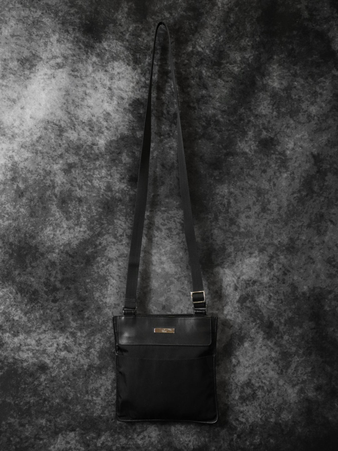 GUCCI グッチ 019 0348 ショルダーバッグ 斜め掛け ナイロン/レザー ブラック