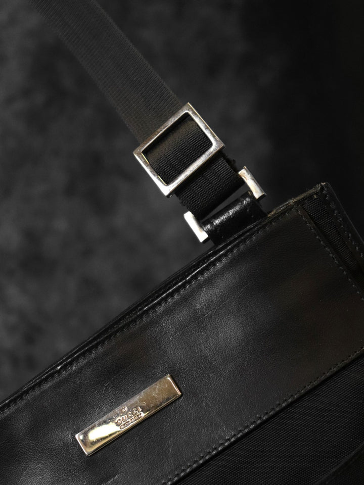 GUCCI グッチ 019 0348 ショルダーバッグ 斜め掛け ナイロン/レザー ブラック
