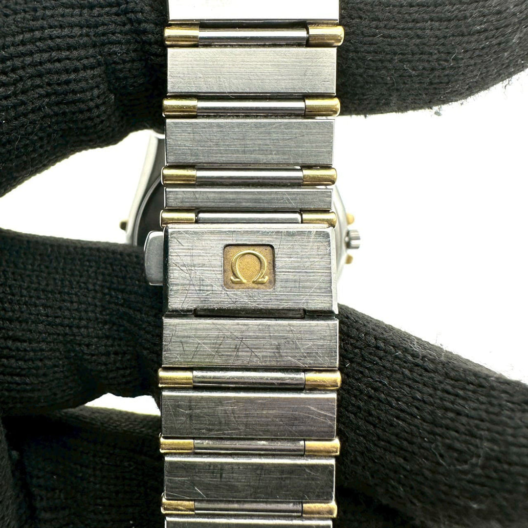 OMEGA オメガ 1210.10 コンステレーション YGベゼル ハーフバー 腕時計 クオーツ ゴールド