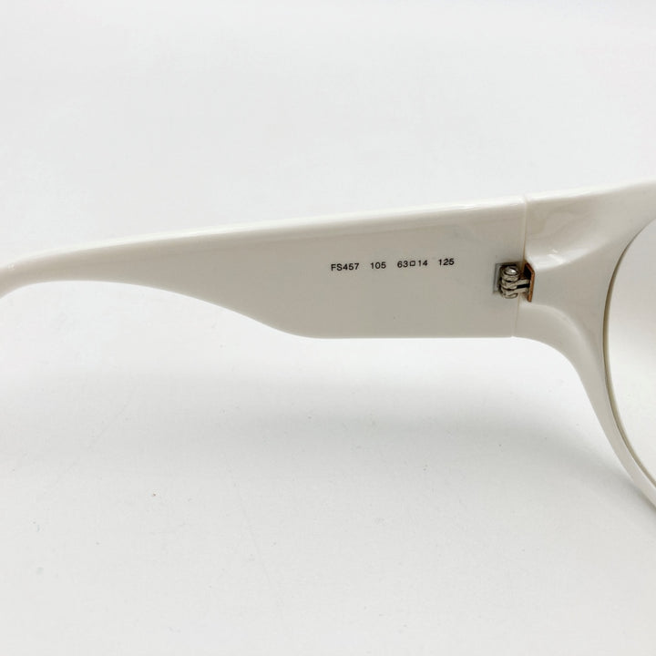 FENDI フェンディ FS457 105 63 □ 14 125 サングラス グラデーションレンズ ホワイト FFロゴ 箱付き