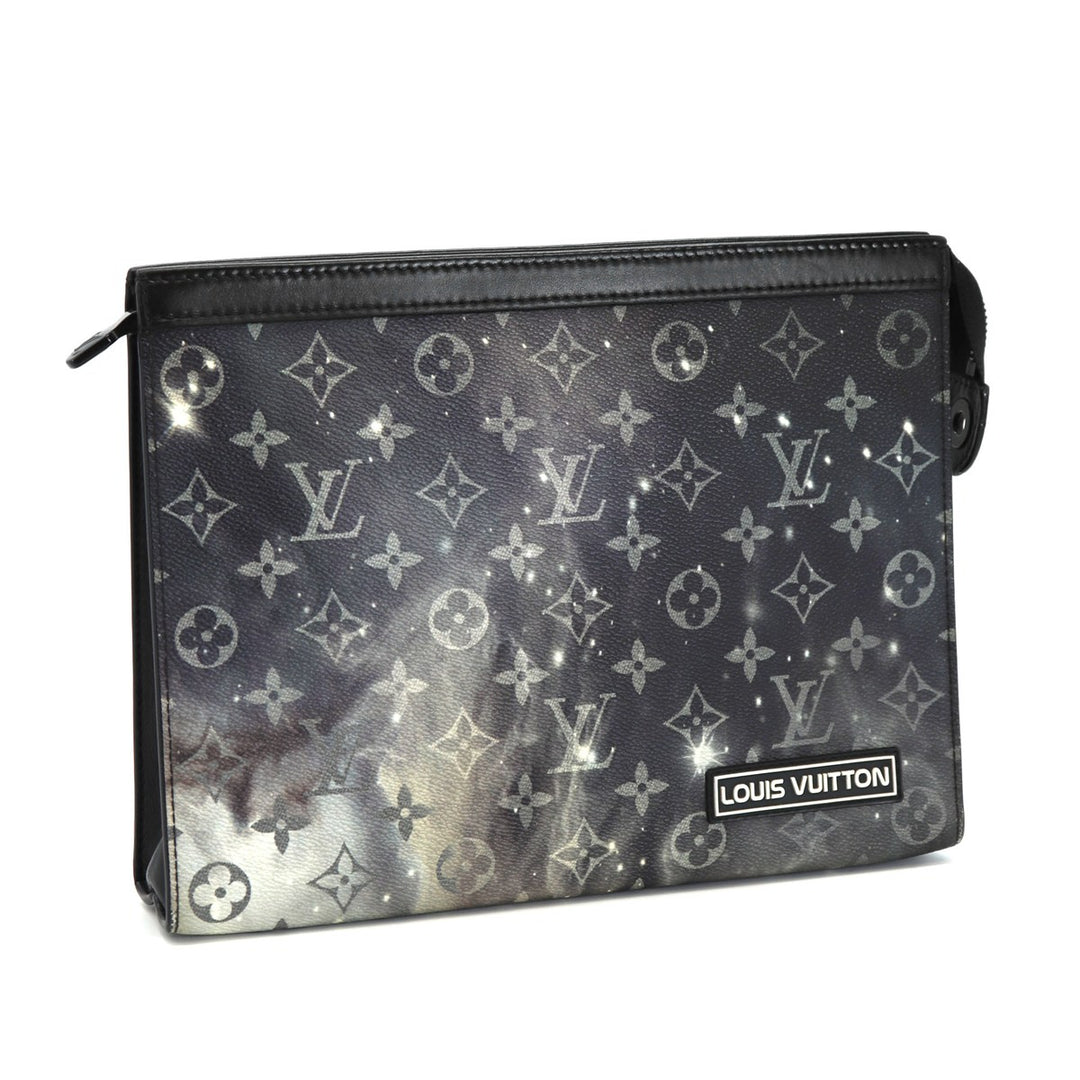 LOUIS VUITTON ルイ・ヴィトン M44448 ポシェット ヴォワヤージュMM クラッチバッグ モノグラムギャラクシー ブラック