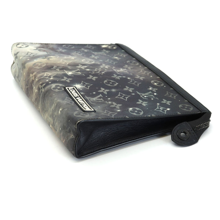 LOUIS VUITTON ルイ・ヴィトン M44448 ポシェット ヴォワヤージュMM クラッチバッグ モノグラムギャラクシー ブラック