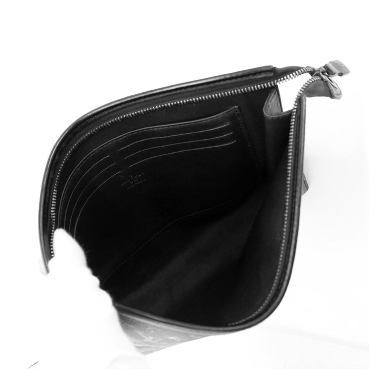 LOUIS VUITTON ルイ・ヴィトン M44448 ポシェット ヴォワヤージュMM クラッチバッグ モノグラムギャラクシー ブラック
