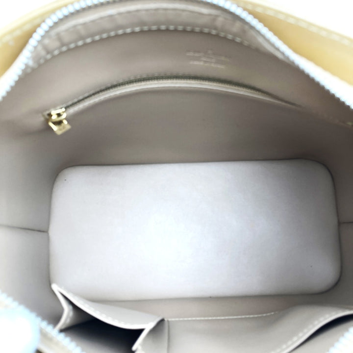 LOUIS VUITTON ルイ・ヴィトン ヒューストン M91122 ハンドバッグ モノグラムヴェルニ ブラウン
