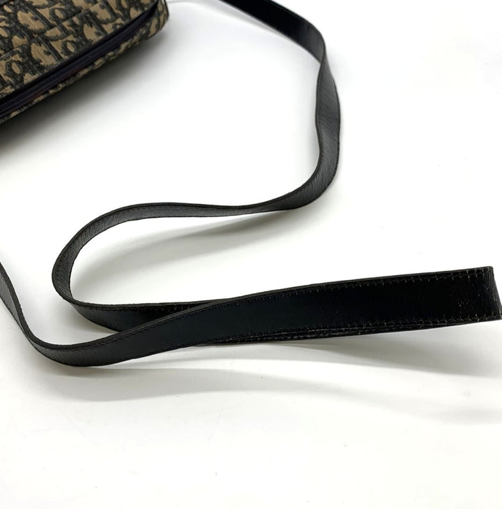 Christian Dior クリスチャンディオール トロッター ショルダーバッグ ヴィンテージ キャンバス ブラウン