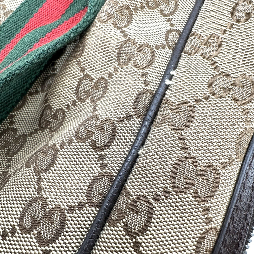 GUCCI グッチ 189753 GGキャンバス シェリー トートバッグ ショルダーバッグ ブラウン