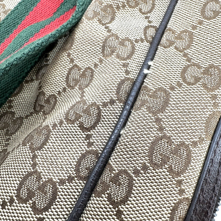 GUCCI グッチ 189753 GGキャンバス シェリー トートバッグ ショルダーバッグ ブラウン