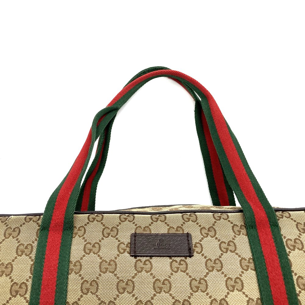 GUCCI グッチ 189753 GGキャンバス シェリー トートバッグ ショルダーバッグ ブラウン