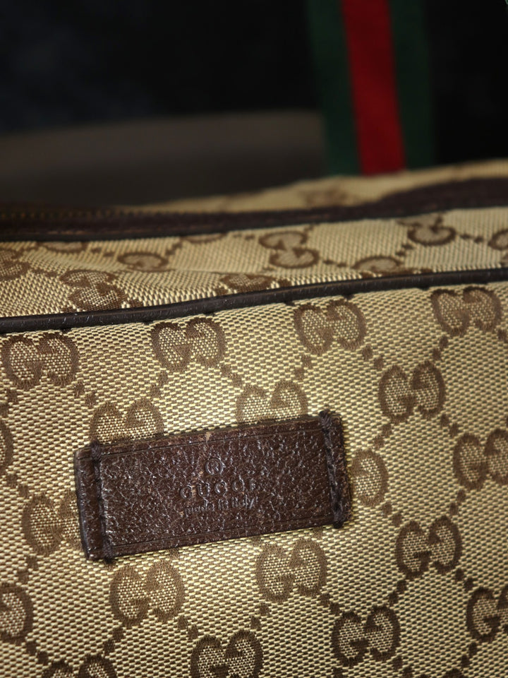 GUCCI グッチ 189753 GGキャンバス シェリー トートバッグ ショルダーバッグ ブラウン