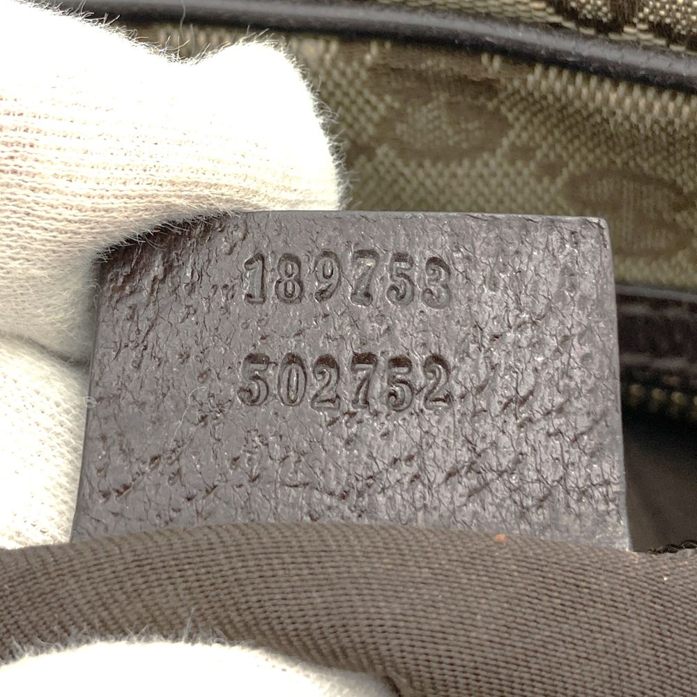 GUCCI グッチ 189753 GGキャンバス シェリー トートバッグ ショルダーバッグ ブラウン