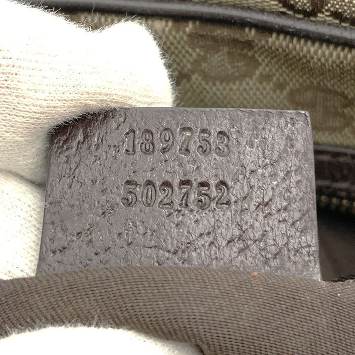 GUCCI グッチ 189753 GGキャンバス シェリー トートバッグ ショルダーバッグ ブラウン