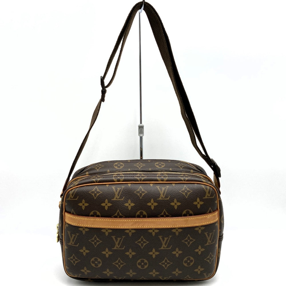 ルイ・ヴィトン M45254 リポーターPM 斜め掛けショルダーバッグ ブラウン モノグラム LOUIS VUITTON