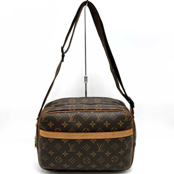 ルイ・ヴィトン M45254 リポーターPM 斜め掛けショルダーバッグ ブラウン モノグラム LOUIS VUITTON