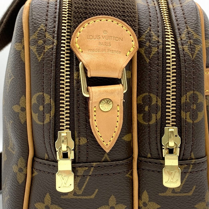 ルイ・ヴィトン M45254 リポーターPM 斜め掛けショルダーバッグ ブラウン モノグラム LOUIS VUITTON