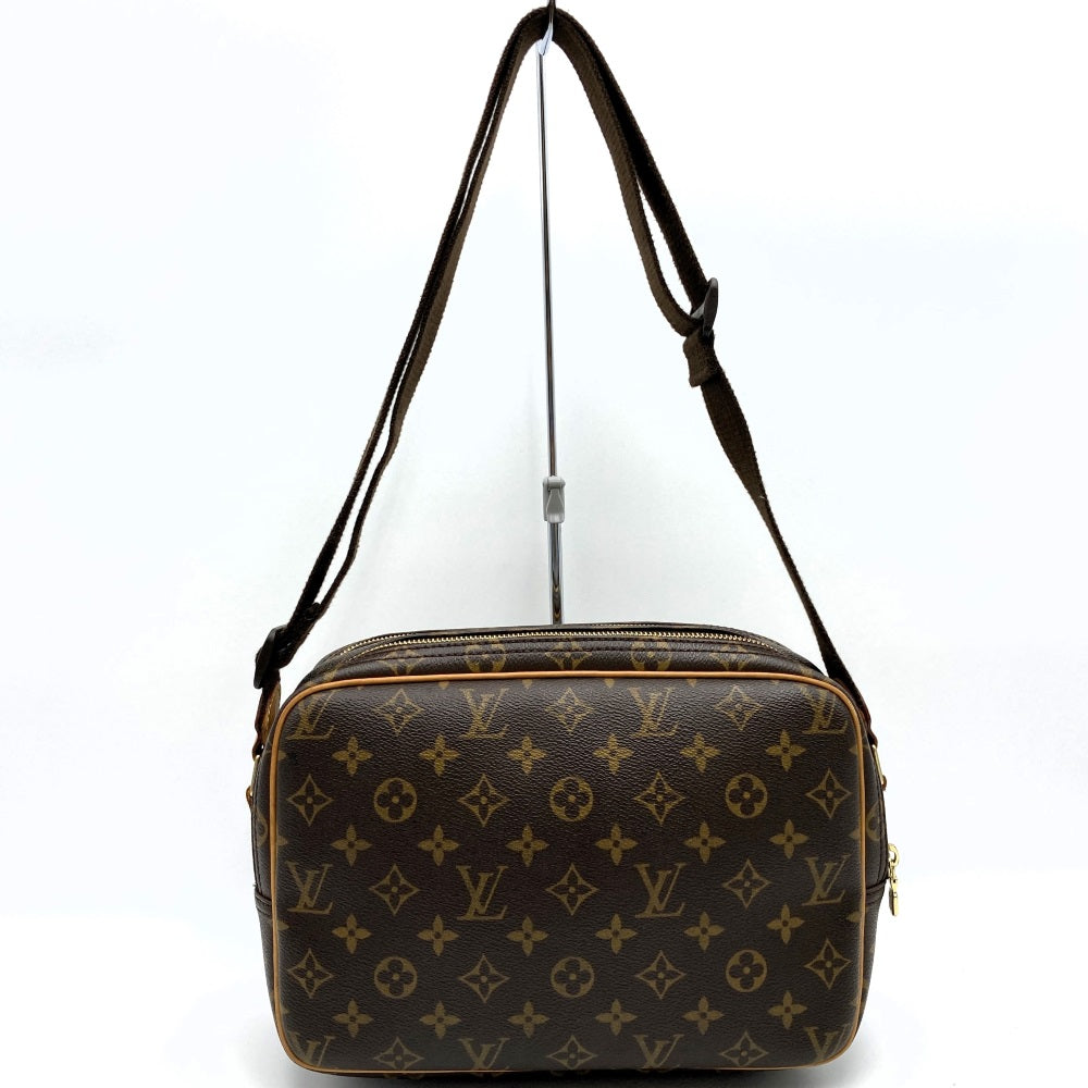ルイ・ヴィトン M45254 リポーターPM 斜め掛けショルダーバッグ ブラウン モノグラム LOUIS VUITTON