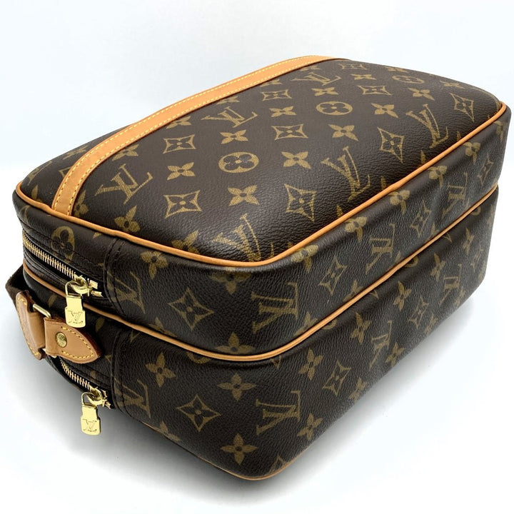 ルイ・ヴィトン M45254 リポーターPM 斜め掛けショルダーバッグ ブラウン モノグラム LOUIS VUITTON