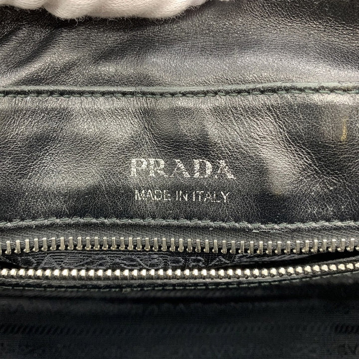 PRADA プラダ ダイアグラム ハンドバッグ ショルダーバッグ 2way 斜め掛け レザー ブラック 黒 ブランド