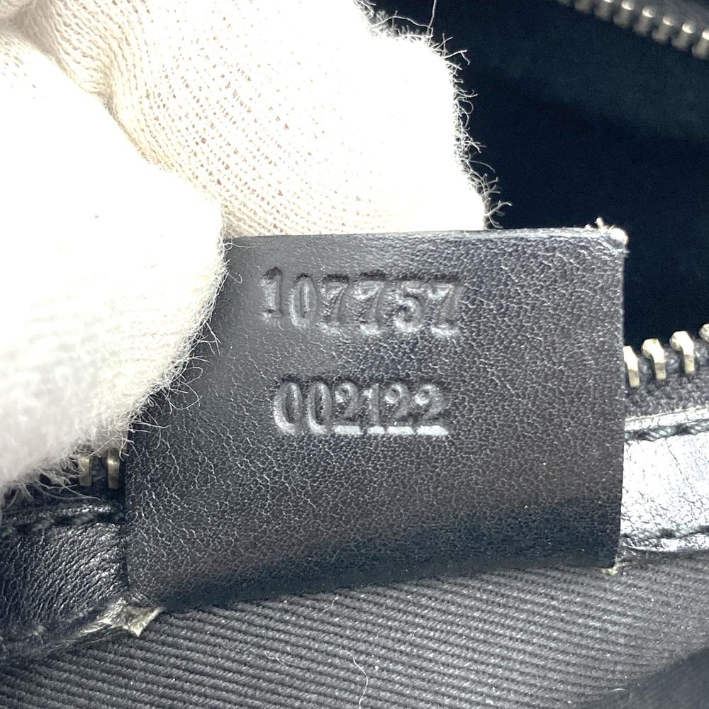 GUCCI グッチ 107757 ハンドバッグ トートバッグ GGキャンバス 黒 ブラック