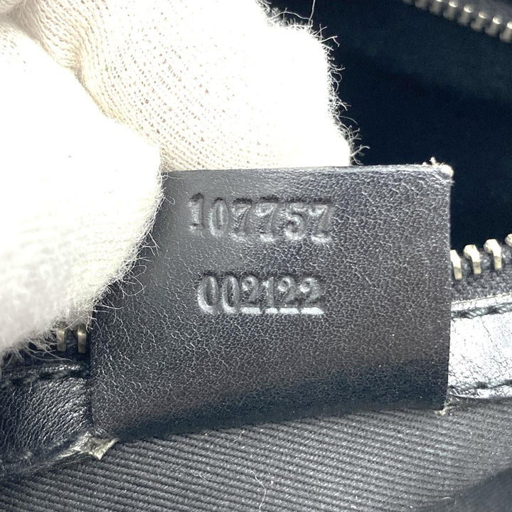GUCCI グッチ 107757 ハンドバッグ トートバッグ GGキャンバス 黒 ブラック