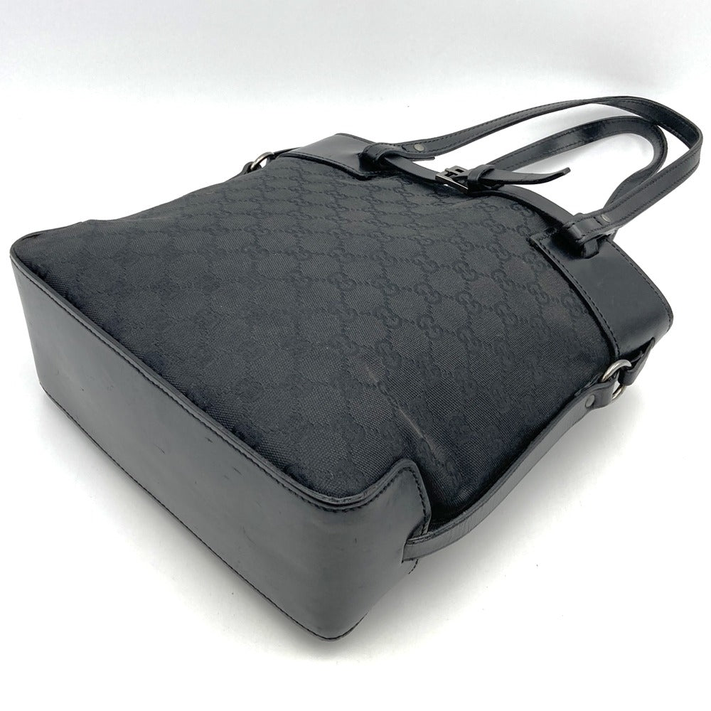 GUCCI グッチ 107757 ハンドバッグ トートバッグ GGキャンバス 黒 ブラック
