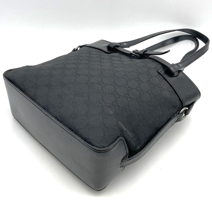 GUCCI グッチ 107757 ハンドバッグ トートバッグ GGキャンバス 黒 ブラック