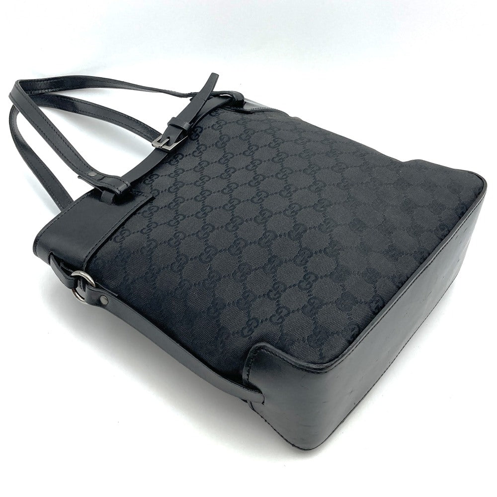 GUCCI グッチ 107757 ハンドバッグ トートバッグ GGキャンバス 黒 ブラック