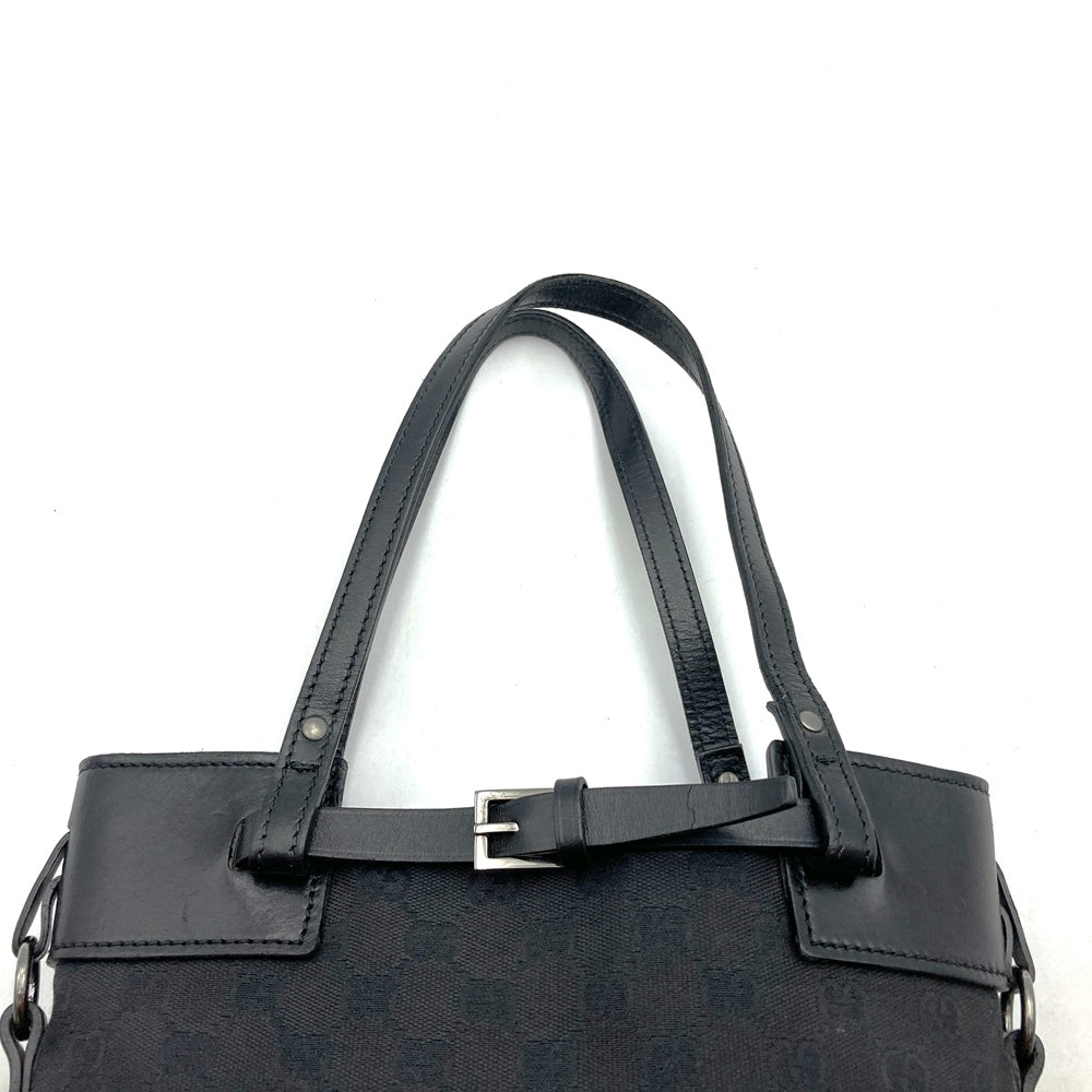 GUCCI グッチ 107757 ハンドバッグ トートバッグ GGキャンバス 黒 ブラック