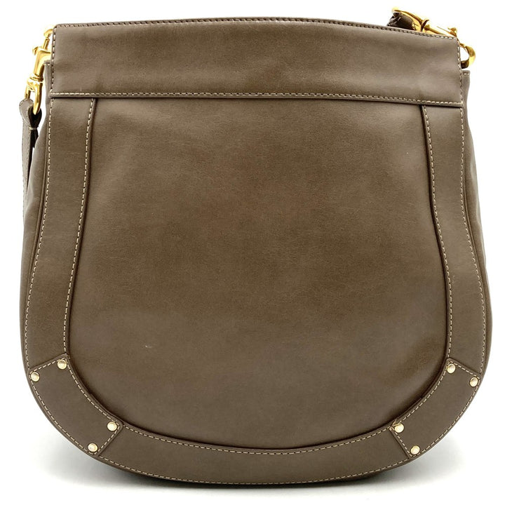 Chloe クロエ エデン ショルダーバッグ 斜め掛け フリンジ レザー ブラウン
