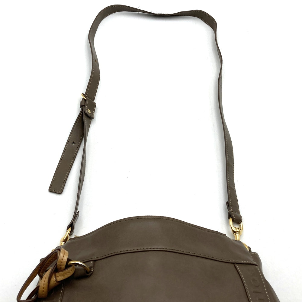 Chloe クロエ エデン ショルダーバッグ 斜め掛け フリンジ レザー ブラウン