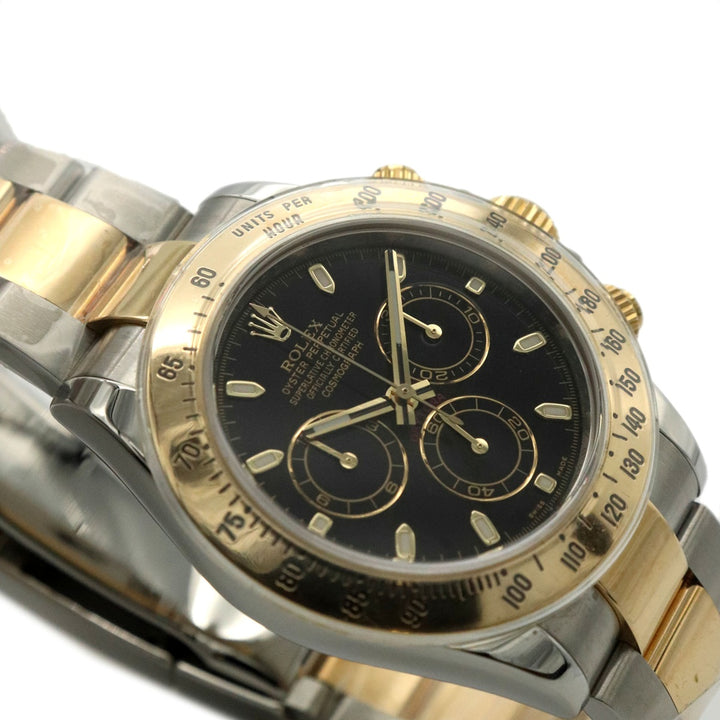 美品 ROLEX ロレックス コスモグラフ デイトナ 116523 K18YG 腕時計 自動巻き ブラック