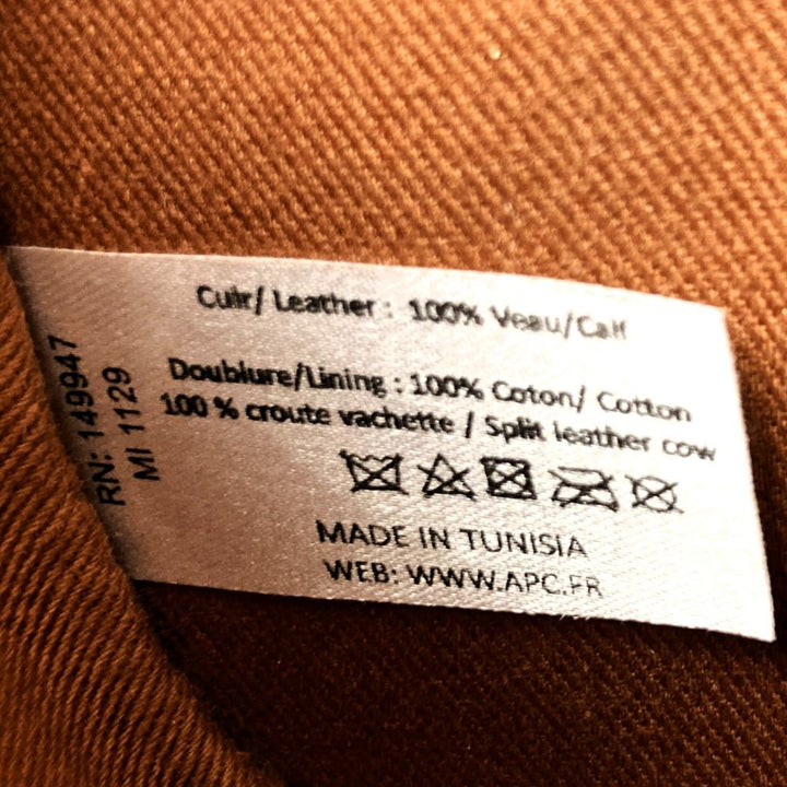 A.P.C. アーペーセー ジュネーヴ ミニ ショルダーバッグ ヴィンテージ レトロ 斜め掛け フラップ レザー ブラウン 茶