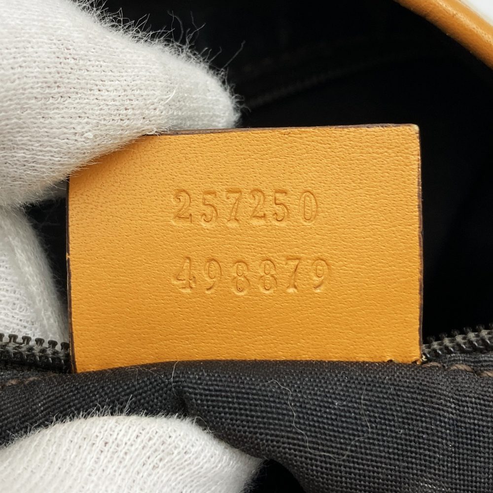 GUCCI グッチ 257250 フローラ トートバッグ ハンドバッグ フラワー キャンバス/レザー オレンジ ブラウン