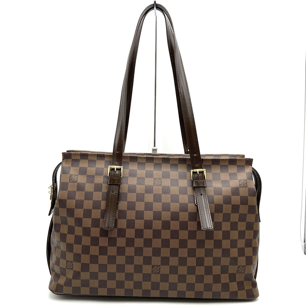 LOUIS VUITTON ルイ・ヴィトン N51119 チェルシー ショルダーバッグ トートバッグ ダミエキャンバス エベヌ
