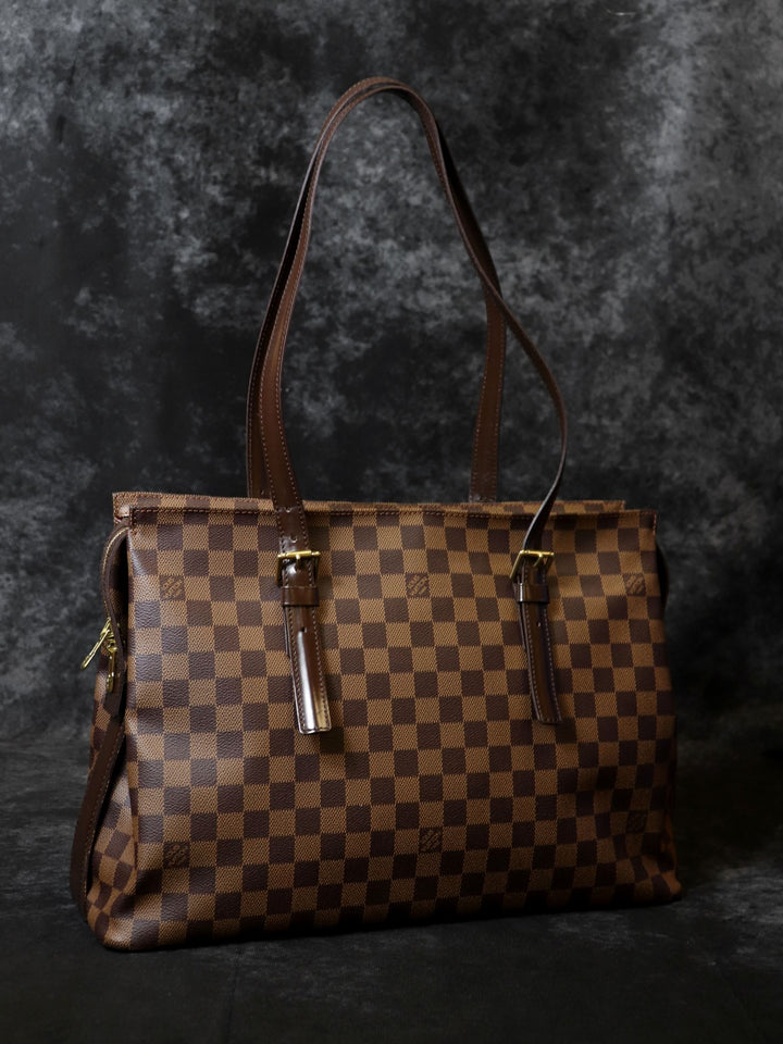 LOUIS VUITTON ルイ・ヴィトン N51119 チェルシー ショルダーバッグ トートバッグ ダミエキャンバス エベヌ