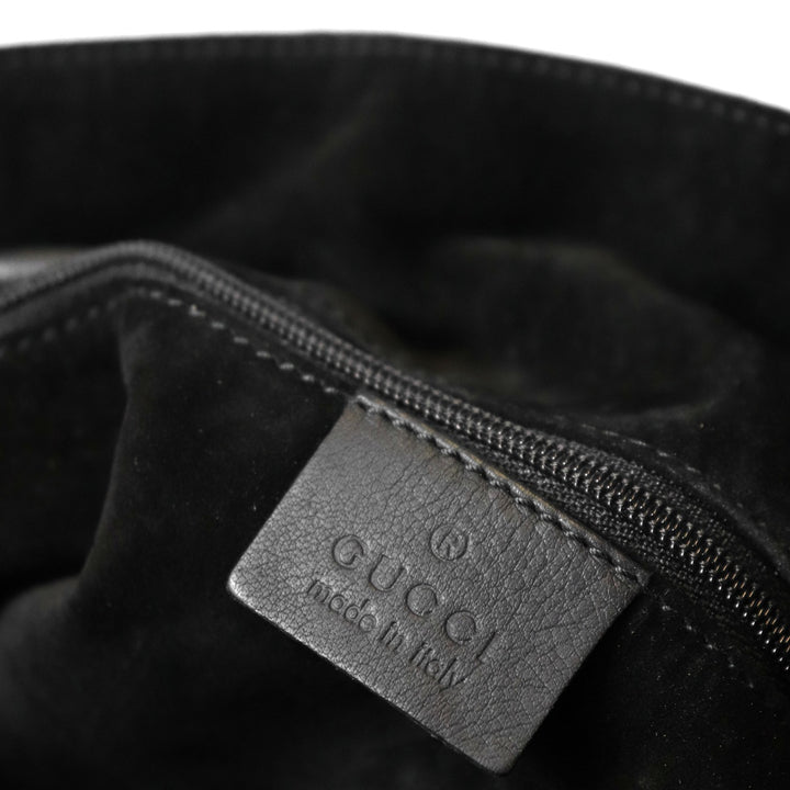 GUCCI グッチ 001 3746 ショルダーバッグ 巾着型 レザー ブラック