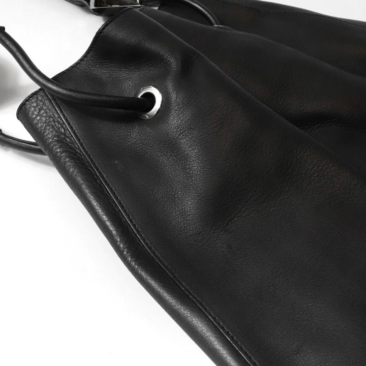 GUCCI グッチ 001 3746 ショルダーバッグ 巾着型 レザー ブラック