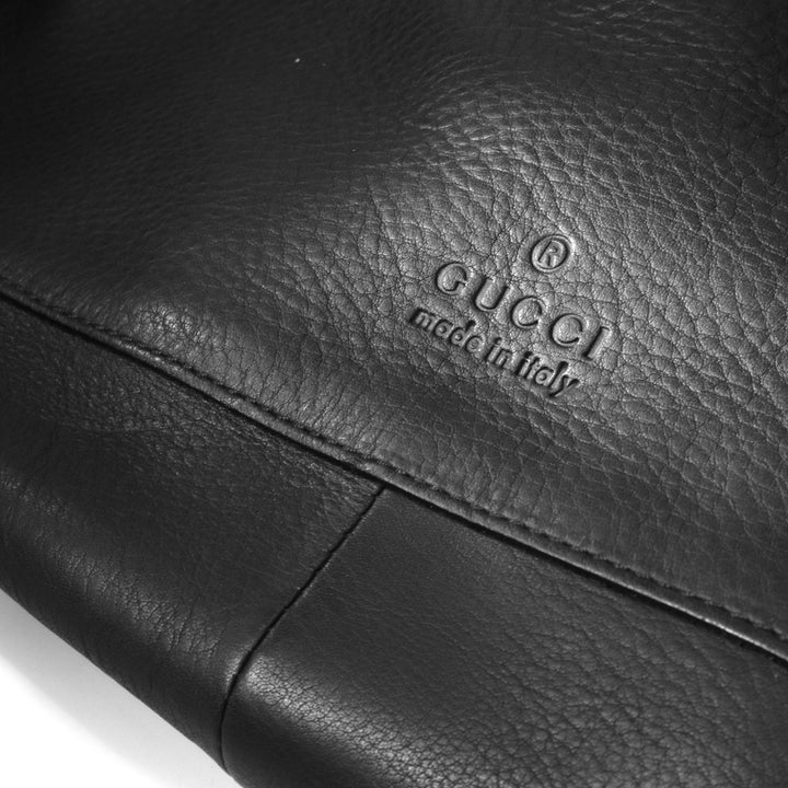 GUCCI グッチ 001 3746 ショルダーバッグ 巾着型 レザー ブラック