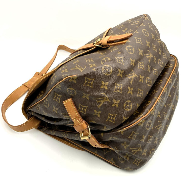 LOUIS VUITTON ルイ・ヴィトン M42256 ソミュール30 ショルダーバッグ ブラウン モノグラムキャンバス/レザー