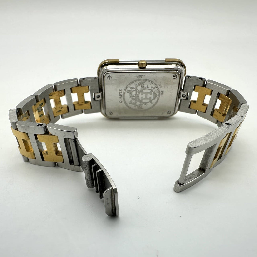 HERMES エルメス クロアジュール 腕時計 余りコマあり クォーツ SS シルバー ゴールド ヴィンテージ