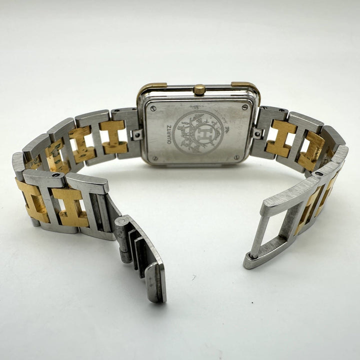HERMES エルメス クロアジュール 腕時計 余りコマあり クォーツ SS シルバー ゴールド ヴィンテージ