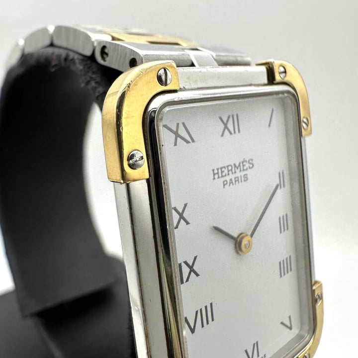 HERMES エルメス クロアジュール 腕時計 余りコマあり クォーツ SS シルバー ゴールド ヴィンテージ